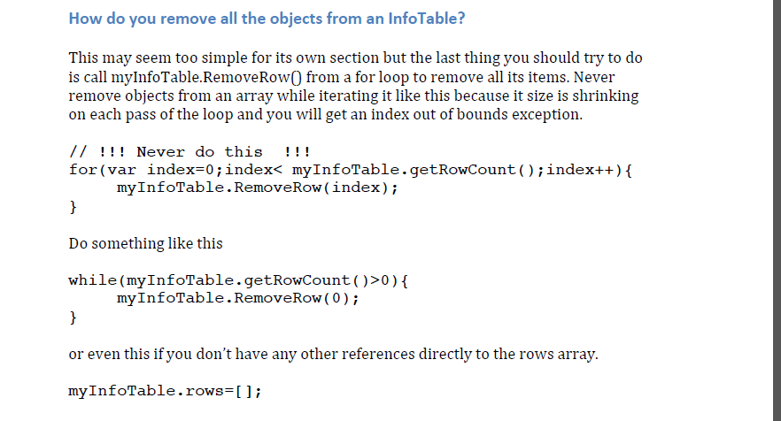 Removing objects from info table..PNG